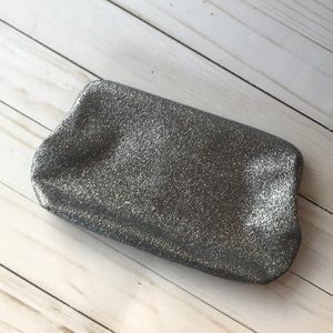 Old Navy Gray Glitter Clutch